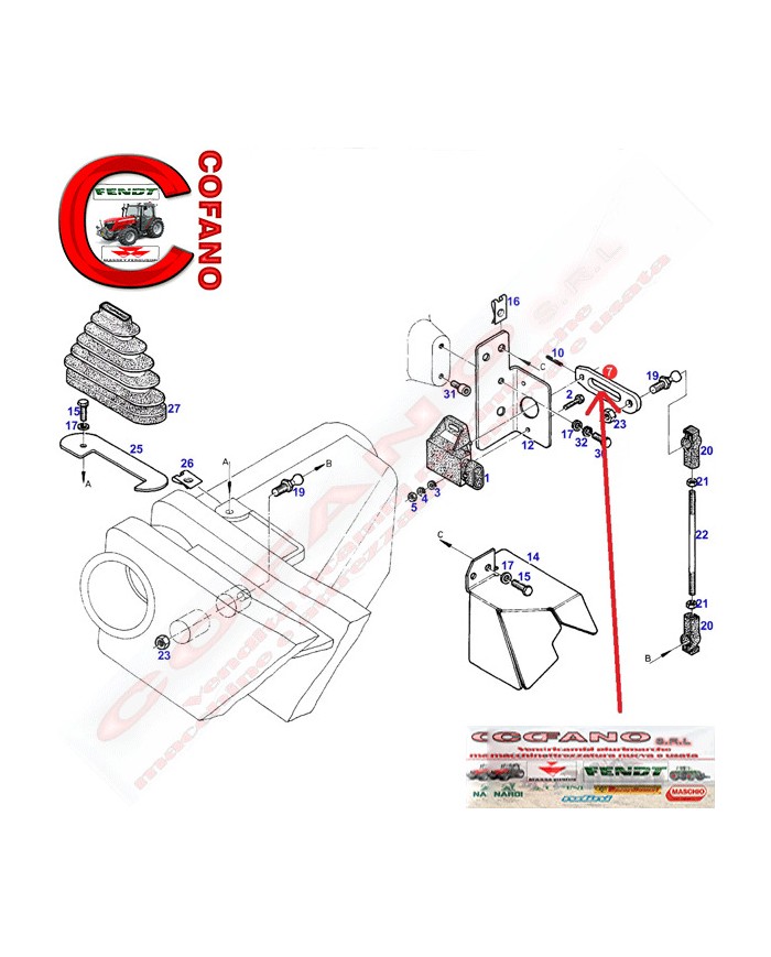 Portasensore Fendt serie 900 Vario