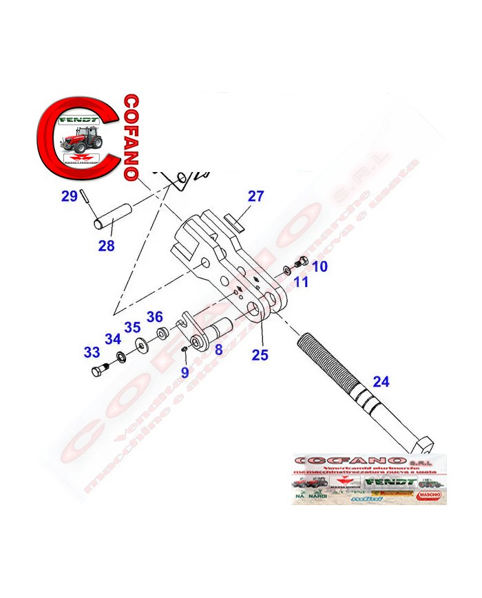 Kit riparazione staffa Fendt 900 vario MF 8600 Valtra S200 - S300 Kit riparazione staffa Fendt 900 vario MF 8600 Valtra S200 - S300