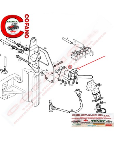 Testa frizione MF 5000-6000 Fendt 200-300-400-500-700-800-900