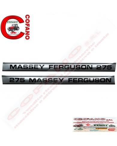 Kit decalcomanie adesivi Massey Ferguson 275