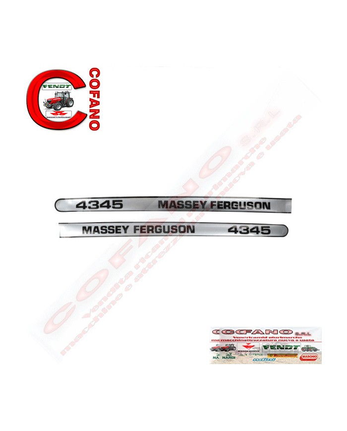 Kit adesivi decalcomanie MF 4345 - 3823972M1/3823973M1