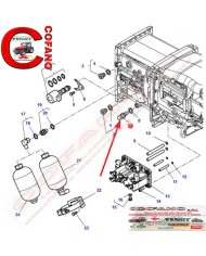 Interruttore sensore di posizione cambio Massey Ferguson serie 5000-6000-7000 Va
