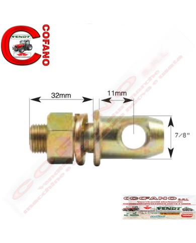 Perno per stabilizzatore 22 x 69 mm filetto 5/8' x 28.5 mm MF