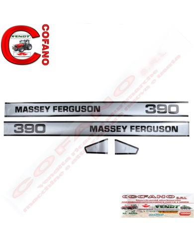 Kit decalcomanie Massey Ferguson 390