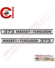 Kit decalcomanie dx e sx Massey Ferguson 373 cod. 3533265M3 - 3533264M3