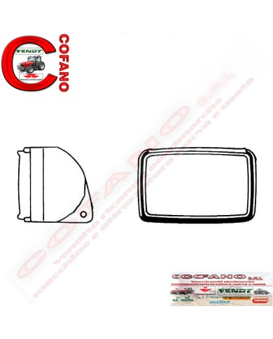 Faro da lavoro HELLA per Fendt 158 x 108 x 104 mm