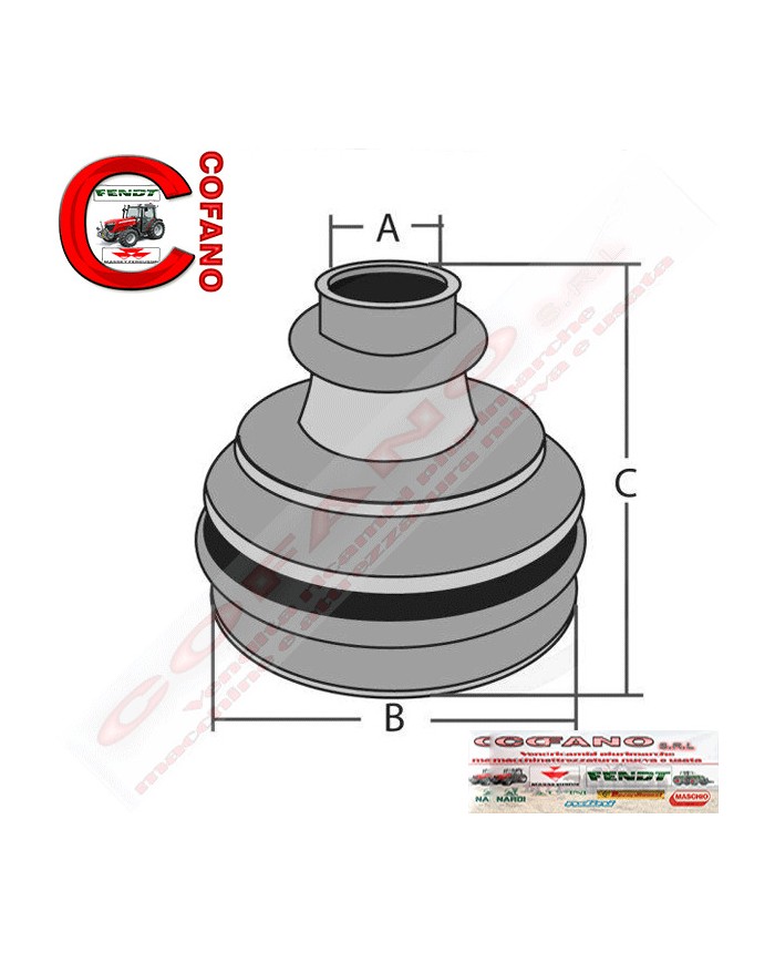 Soffietto Fendt Ø 100 mm