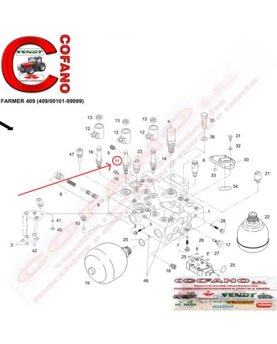 Valvola idraulica Fendt 400-700-800-900