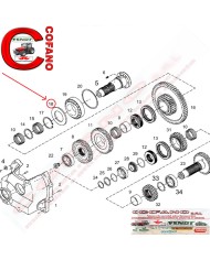 Rondella di bloccaggio 110 x 65 x 6 mm Fendt Massey Ferguson