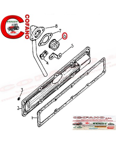Filtro olio idraulico 3055324R92 per trattori Case IH serie 33-44-68-84-85 Filtro olio idraulico 3055324R92 per trattori Case IH serie 33-44-68-84-85