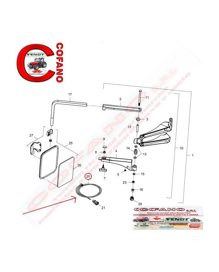 Fasciocavi Fendt 1000-300-500-700-800-900