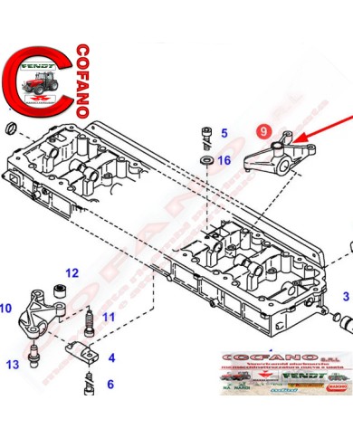 Leva ribaltamento Fendt 400-700-800