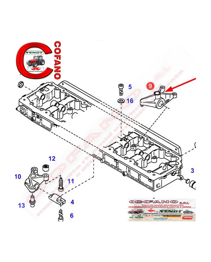 Leva ribaltamento Fendt 400-700-800