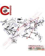 Cavo acceleratore a pedale Lungh. 540 mm Fendt 700-800-900