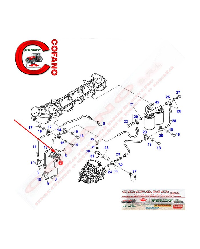 Pompa carburante Fendt 900