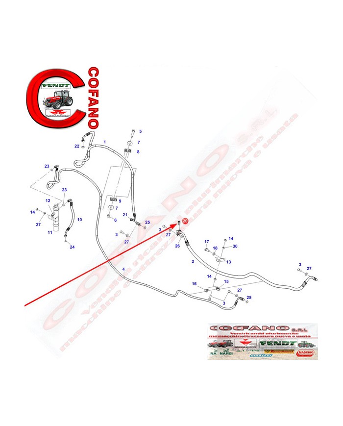 Valvola impianto climatizzazione Fendt