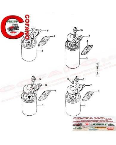 Guarnizione base filtro 3055237R2 Case IH Guarnizione base filtro 3055237R2 Case IH