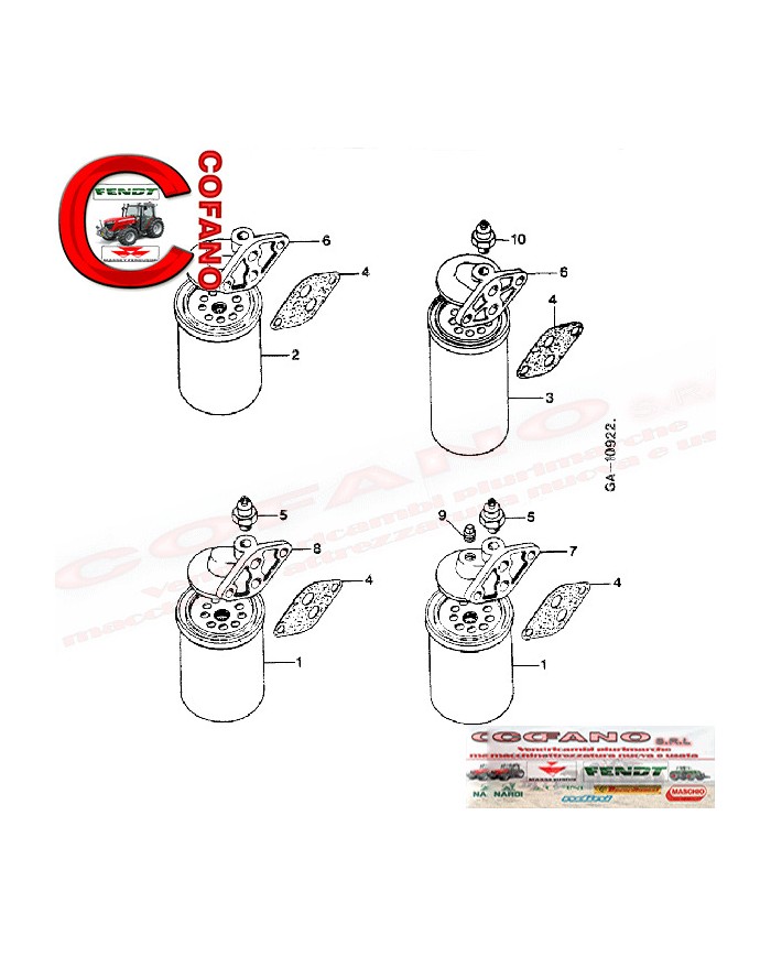 Guarnizione base filtro 3055237R2 Case IH