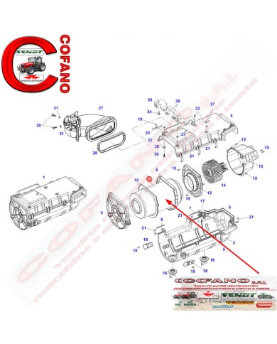 Filtro cabina Agco H931812140600 Fendt Vario 800-900