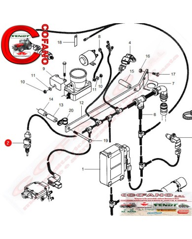 Sensore temperature MF 6000-7000-8000 Fendt Valtra
