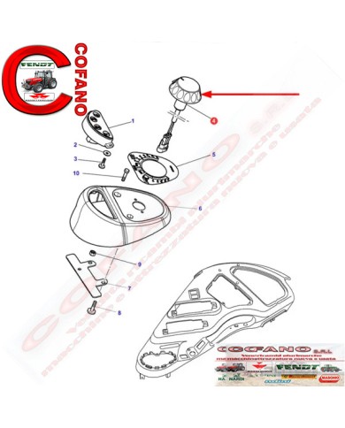 Potenziometro 4279861M2 Massey Ferguson serie 6000 Potenziometro 4279861M2 Massey Ferguson serie 6000