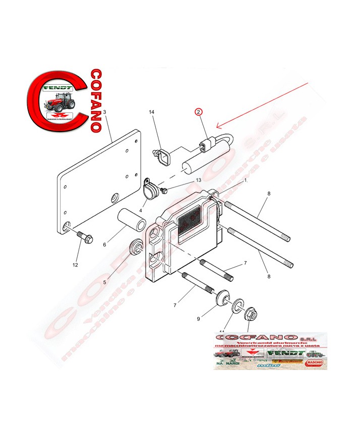 Sensore controllo motore 4225398M1 MF 5400-6400-7400