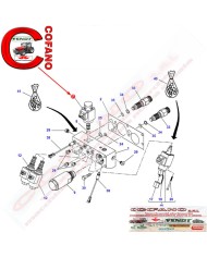 Valvola solenoide Agco G916100600142 MF 6000-7000-8000 Fendt 700-800-900
