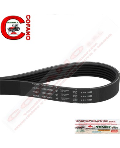 Cinghia 4287396M1 Agco 6PK x 1885 mm MF 8600