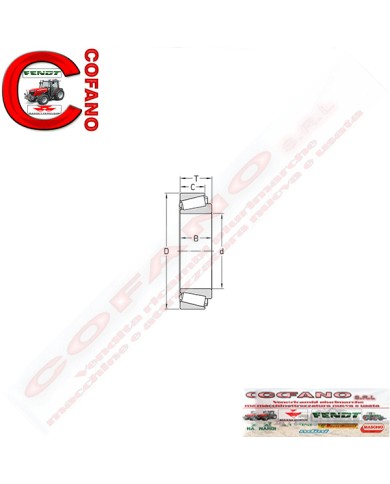 Cuscinetto skf a rulli conici 32209 dim. 45 x 85 x 24.75 mm Cuscinetto skf a rulli conici 32209 dim. 45 x 85 x 24.75 mm