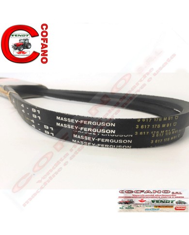 Kit 2 pz. Cinghie 13 x 1550 La Massey Ferguson 3600-8100