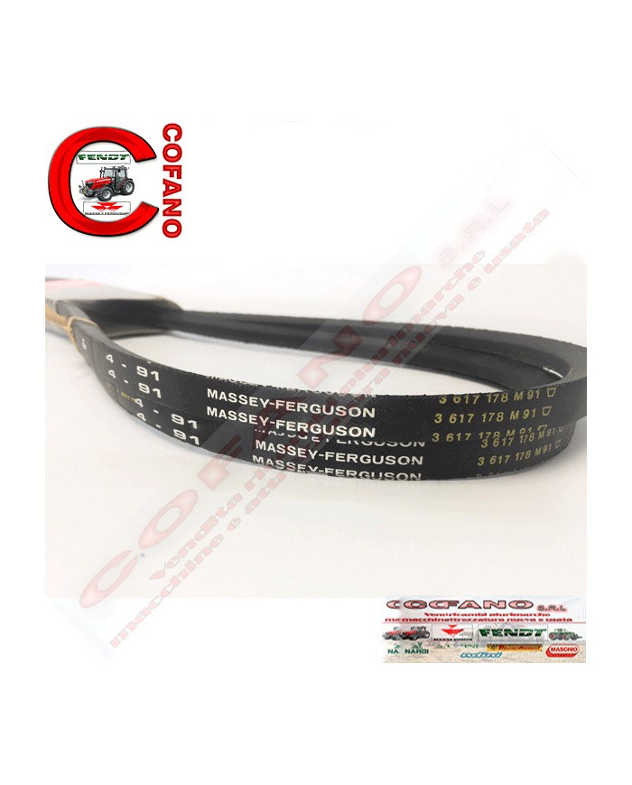 Kit 2 pz. Cinghie 13 x 1550 La Massey Ferguson 3600-8100