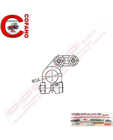 Morsetto batteria sinistro positivo