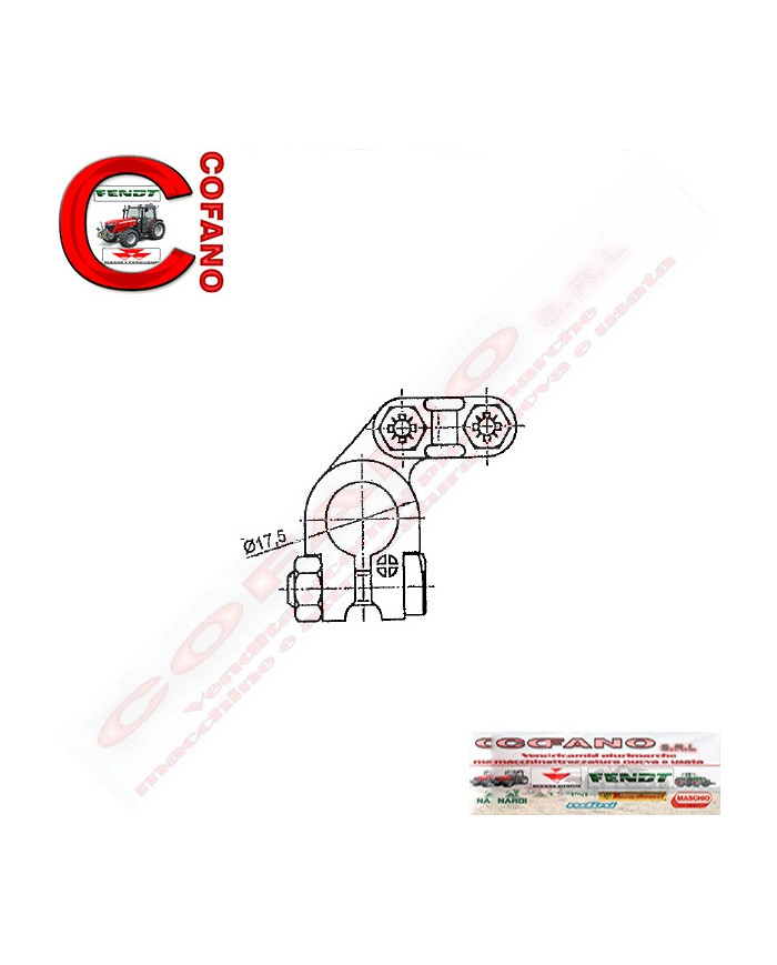 Morsetto batteria sinistro positivo