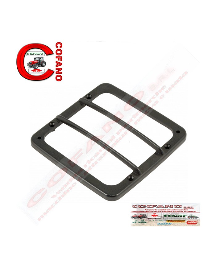 Cornice faro quadrato nera Cobo