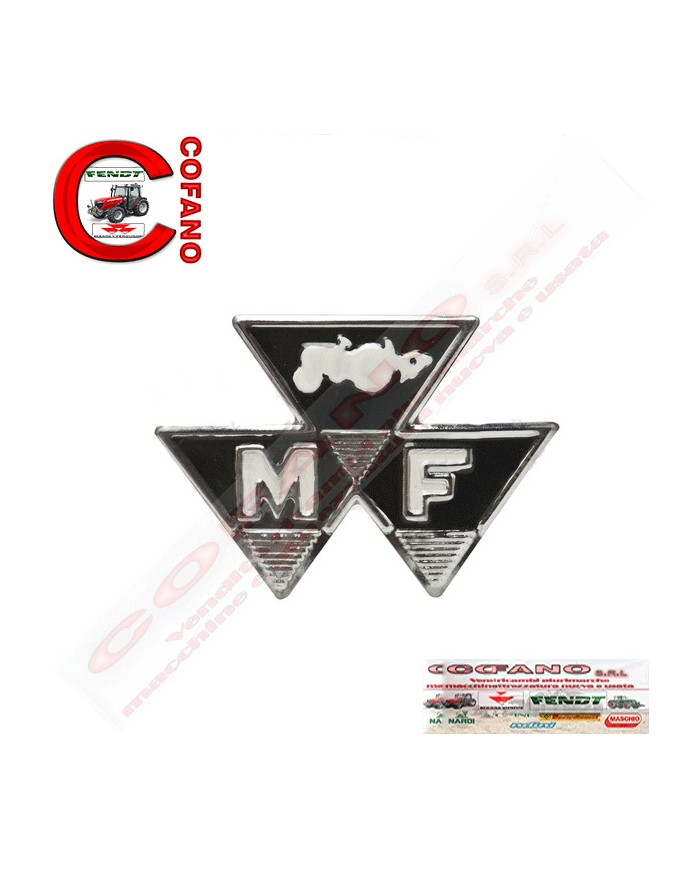 Emblema MF in metallo 35-35X