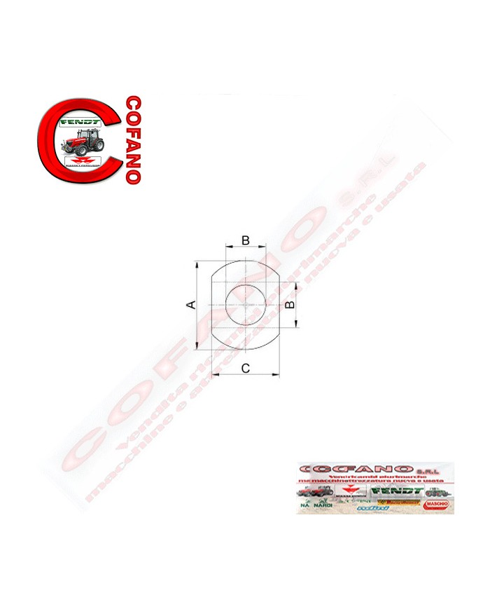 Rotula braccio inferiore Cat.2.1-2 Ø 22.6-28.8 - 56