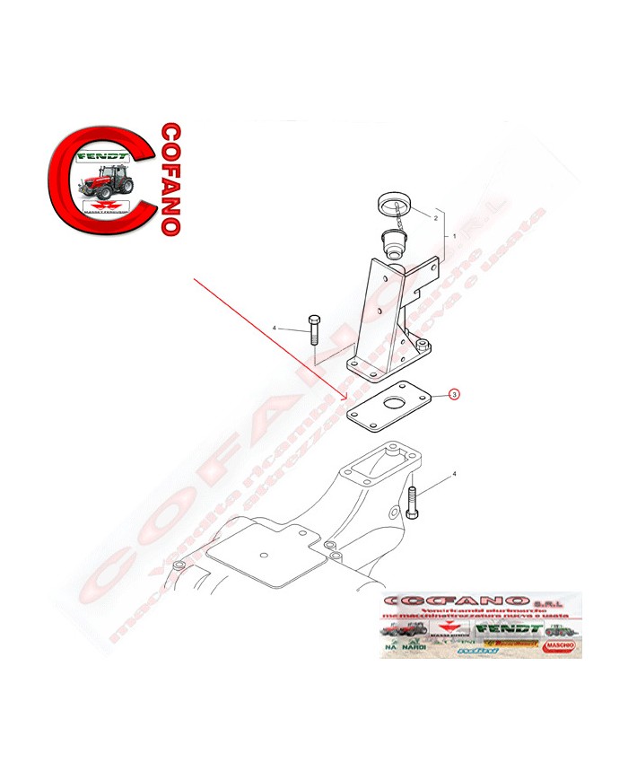 Guarnizione distributore Massey Ferguson serie 4000