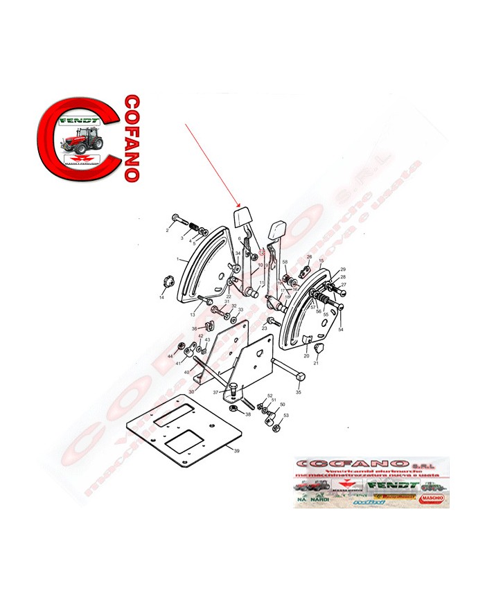 Pomolo leva idraulica Agco 3595276M1 MF