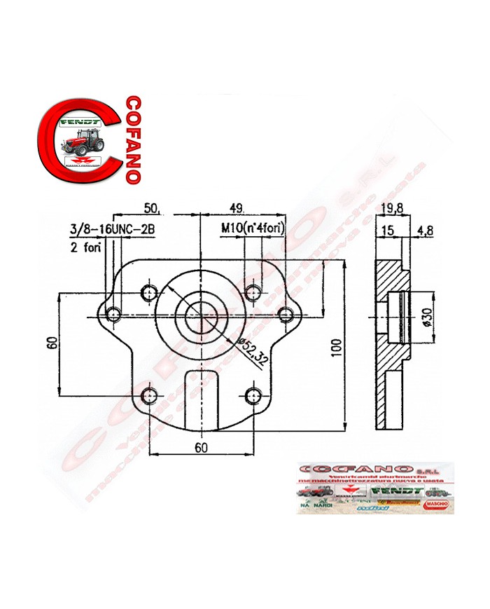 Pompa sollevatore ad ingranaggi cilindrata 11 cm rotazione: sinistra