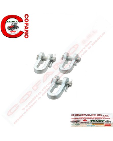 Kit 3 pz Grillo zincato con perno Ø 8 mm Largh. 18 mm Kit 3 pz Grillo zincato con perno Ø 8 mm Largh. 18 mm