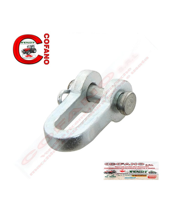 Kit 3 pz Grillo zincato con perno Ø 8 mm Largh. 18 mm