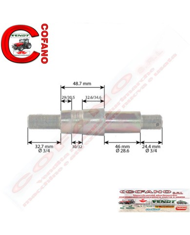 Spinotto bullone CAT 2 - L 151 mm - 3/4' Spinotto bullone CAT 2 - L 151 mm - 3/4'