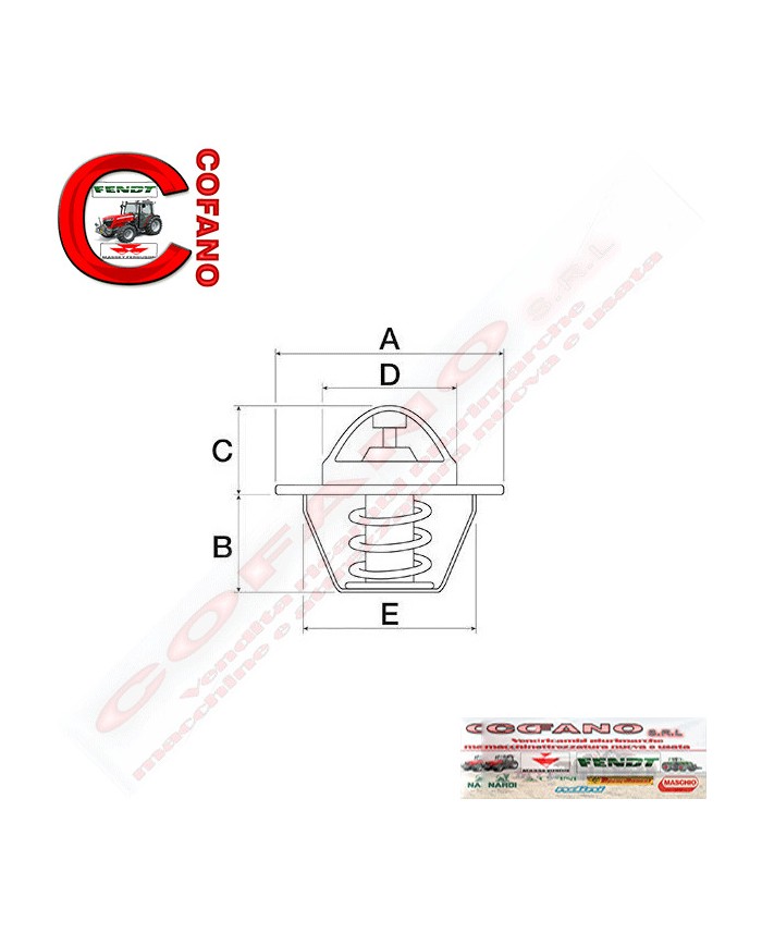 Termostato Agco 1446222M91 MF 1000