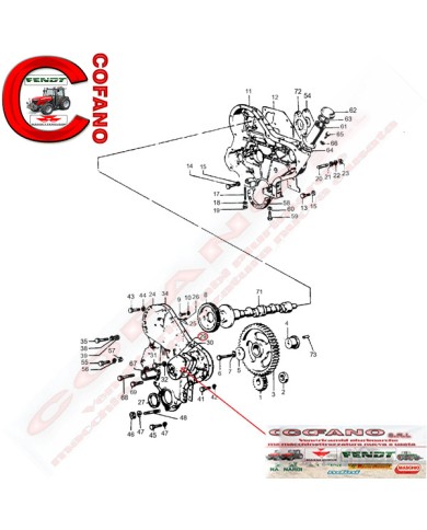 Coperchio distribuzione 37523171 MF 100-200-300