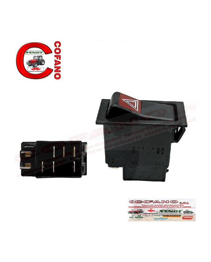 Interruttore luci di emergenza 3221208R1 trattori Case IH