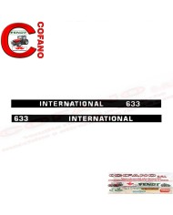 Kit decalcomania cofano 1091199R2-1091200R2 trattore Case IH 633