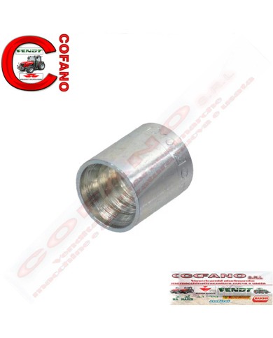 Boccola Ø 19 x Lungh 25.5 mm DN6 acciaio zincato