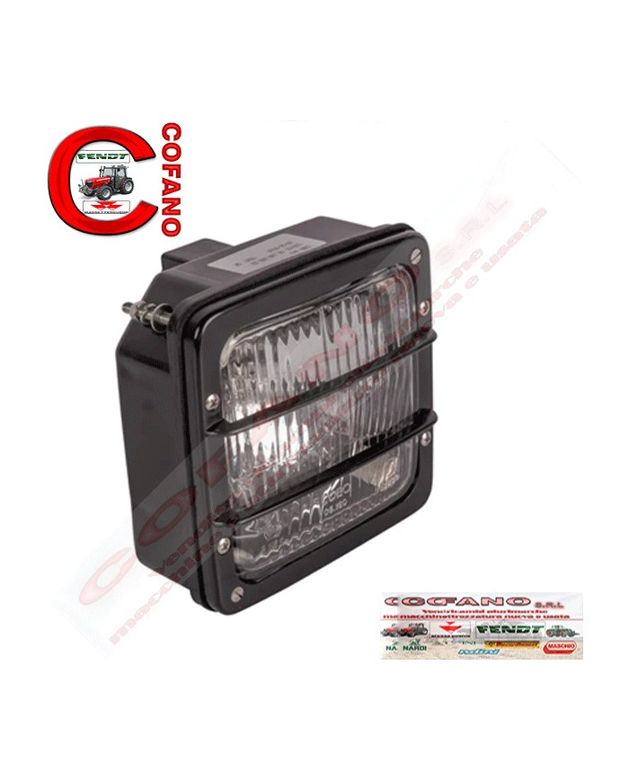 Faro anteriore quadrato 3 luci 02050100 Goldoni