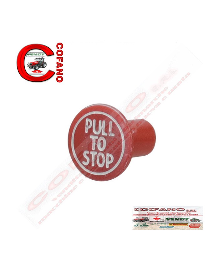 Pomello pulsante stop motore