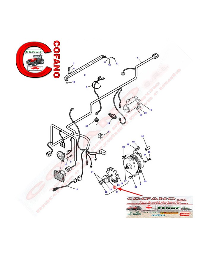 Puleggia 1695617M1 MF serie 300-4200